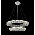 Люстра на 2 кольца с текстурной огранкой Reflection of Reality варинант исполнения - 9 | Loft Concept в Ростове-на-Дону