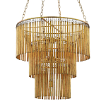 Люстра трёхъярусная золотого цвета Metal Tentacles варинант исполнения - 1 | Loft Concept в Ростове-на-Дону