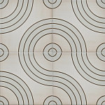 Дизайнерская плитка с узором Дорожки варинант исполнения - 1 | Loft Concept в Ростове-на-Дону