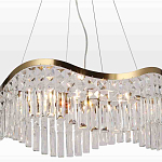 Люстра подвесная волнистой формы с хрустальными подвесками Ludivine Lighting варинант исполнения - 4 | Loft Concept в Ростове-на-Дону