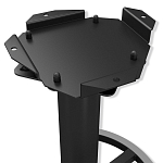 Барный стул вращающийся со спинкой и подлокотниками Douglas Rhombus Синий Велюр варинант исполнения - 5 | Loft Concept в Ростове-на-Дону