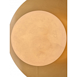 Бра круглое с плафоном из натурального камня на латунном основании Cryptocrystalline Stone варинант исполнения - 4 | Loft Concept в Ростове-на-Дону