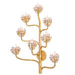 Бра золотое в виде растения Golden Flower Glade варинант исполнения - 2 | Loft Concept в Ростове-на-Дону