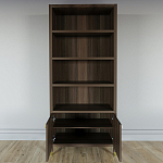 Книжный Стеллаж Elsa Dreams Walnut с задней стенкой варинант исполнения - 3 | Loft Concept в Ростове-на-Дону