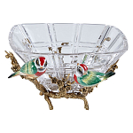 Чаша квадратная из прозрачного стекла с фигурками разноцветных птиц Eden Garden варинант исполнения - 1 | Loft Concept в Ростове-на-Дону