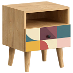 Прикроватная тумба с изображением на ящике Elise Nightstand варинант исполнения - 1 | Loft Concept в Ростове-на-Дону