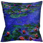 Подушка декоративная с цветочным принтом Impressionism in Art варинант исполнения - 2 | Loft Concept в Ростове-на-Дону