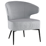 Современное мягкое кресло на металлических ножках Rakush Grey варинант исполнения - 1 | Loft Concept в Ростове-на-Дону