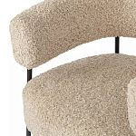 Кресло полукруглое мягкое с буклированной обивкой Armchair with Boucle Upholstery варинант исполнения - 2 | Loft Concept в Ростове-на-Дону