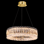 Люстра подвесная круглая из прозрачного хрусталя с золотым корпусом Selfsufficient варинант исполнения - 1 | Loft Concept в Ростове-на-Дону