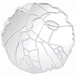 Зеркало кругле в декоративной раме белого цвета White Ratio варинант исполнения - 1 | Loft Concept в Ростове-на-Дону