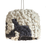 Светильник вязаный из шерсти Черно-белый варинант исполнения - 2 | Loft Concept в Ростове-на-Дону