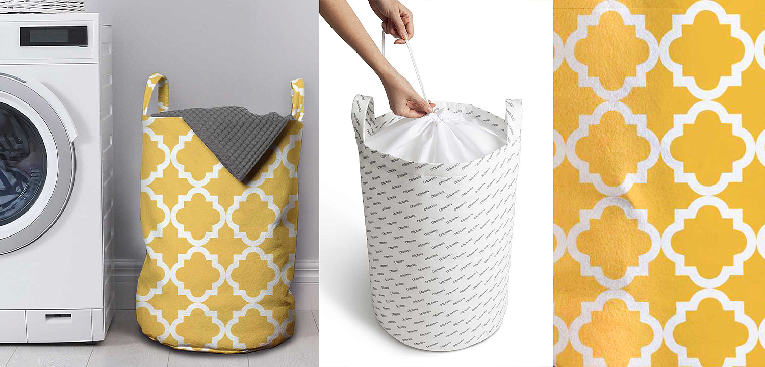 Корзина Yellow Ornament Basket Корзина Yellow Ornament Basket - Loft-Concept в Ростове-на-Дону
