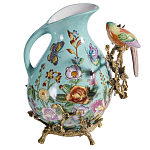 Кувшин с птичкой и  цветочным рисунком Blue Garden варинант исполнения - 2 | Loft Concept в Ростове-на-Дону