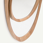 Ассиметричное зеркало в дубовой раме Infinity Symbol варинант исполнения - 3 | Loft Concept в Ростове-на-Дону