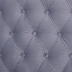 Кровать двуспальная серая с основанием из массива дерева с мягким изголовьем Velour Beds варинант исполнения - 4 | Loft Concept в Ростове-на-Дону