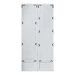 Зеркало-окно с эффектом старения в венецианском стиле Venetian White Mirror варинант исполнения - 2 | Loft Concept в Ростове-на-Дону