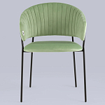 Стул в велюре фисташкового цвета Horizon варинант исполнения - 3 | Loft Concept в Ростове-на-Дону