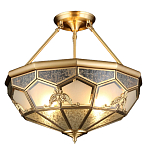 Люстра потолочная Leoni 2 в витражной технике варинант исполнения - 1 | Loft Concept в Ростове-на-Дону