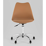 Офисный стул на металлическом основании EGGERY Brown пластик варинант исполнения - 5 | Loft Concept в Ростове-на-Дону