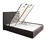 Кровать серая с подъемным механизмом Adelaide варинант исполнения - 2 | Loft Concept в Ростове-на-Дону