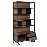 Стеллаж под TV в стиле лофт с открытыми полками и ящиками Urban Style Space варинант исполнения - 2 | Loft Concept в Ростове-на-Дону