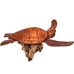 Статуэтка деревянная в виде морской черепахи Marine Reptiles варинант исполнения - 2 | Loft Concept в Ростове-на-Дону