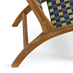 Кресло низкое из массива тика Barbados варинант исполнения - 5 | Loft Concept в Ростове-на-Дону