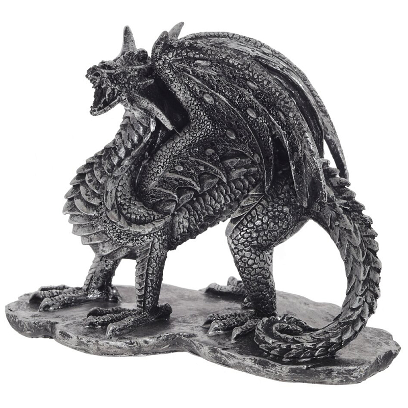    Dragon Black Silver Statuette   -- | Loft Concept 