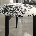 Стул обеденный деревянный с цветочной обивкой Foshan Chair варинант исполнения - 2 | Loft Concept в Ростове-на-Дону