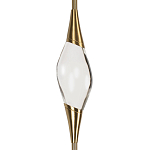 Подвесной светильник с хрустальным плафоном и бронзовым основанием Renee Glass Drops  варинант исполнения - 3 | Loft Concept в Ростове-на-Дону