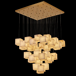 Люстра подвесная с квадратными плафонами из натурального камня Glowing Spheres варинант исполнения - 5 | Loft Concept в Ростове-на-Дону