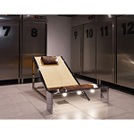 Дизайнерское кресло на металлическом каркасе с подставкой для ног Poltronova Mies Armchair варинант исполнения - 13 | Loft Concept в Ростове-на-Дону