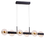 Линейный подвесной светильник с круглыми плафонами и золотистыми акцентами Aurelia Circles варинант исполнения - 2 | Loft Concept в Ростове-на-Дону