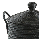 Корзина с крышкой из плетеной рисовой соломы Safiri Wicker Basket варинант исполнения - 2 | Loft Concept в Ростове-на-Дону