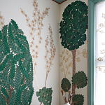 Обои ручная роспись Mughal Trees Original colourway on linen варинант исполнения - 2 | Loft Concept в Ростове-на-Дону