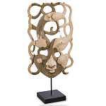 Маска ручной работы деревянная резная Roots Мask варинант исполнения - 1 | Loft Concept в Ростове-на-Дону