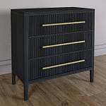 Комод Primo с 3 выдвижными ящиками Черный дуб варинант исполнения - 4 | Loft Concept в Ростове-на-Дону