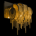 Бра с перфорированными металлическими дугами и цепочками 22 см Atlantis Chain варинант исполнения - 2 | Loft Concept в Ростове-на-Дону