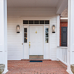 Настенный фонарь цилиндрической формы с рифленым стеклом в золотом каркасе на черном прямоугольном основании Eurofase варинант исполнения - 8 | Loft Concept в Ростове-на-Дону