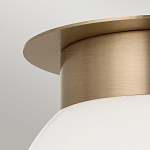 Потолочный светильник с белым матовым шарообразным плафоном Kichler варинант исполнения - 2 | Loft Concept в Ростове-на-Дону