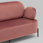 Диван в велюровой обивке цвета пыльная роза COLOR BLOCK варинант исполнения - 6 | Loft Concept в Ростове-на-Дону