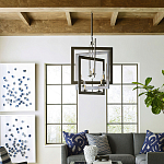 Люстра из пересекающихся квадратных элементов Intersecting Squares варинант исполнения - 2 | Loft Concept в Ростове-на-Дону