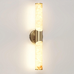 Бра с вытянутым цилиндрическим плафоном из белого алебастра на круглом основании Латунь Cryptocrystalline Stone варинант исполнения - 1 | Loft Concept в Ростове-на-Дону