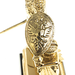 Часы настольные бронзовые из натурального камня Яшма Stone Clock варинант исполнения - 5 | Loft Concept в Ростове-на-Дону