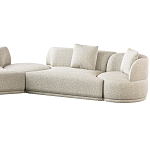 Угловой диван Calypso с поворотным механизмом и пуфом   варинант исполнения - 3 | Loft Concept в Ростове-на-Дону