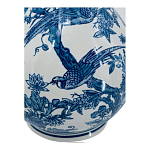 Ваза с мотивами цветущего сада с попугаями Blue Vase Inspired by Nature варинант исполнения - 3 | Loft Concept в Ростове-на-Дону