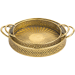 Поднос железный Gold Mesh варинант исполнения - 1 | Loft Concept в Ростове-на-Дону