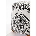 Пуф Wakonda с Круглыми ножками Черно-Белый орнамент варинант исполнения - 3 | Loft Concept в Ростове-на-Дону