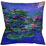 Подушка декоративная с цветочным принтом Impressionism in Art варинант исполнения - 1 | Loft Concept в Ростове-на-Дону